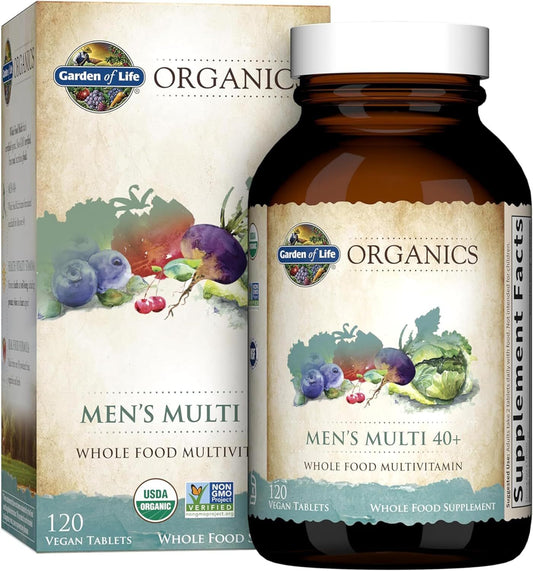 Garden of Life Mykind Organics Men's Multi 40+  120 Vegan Tablets