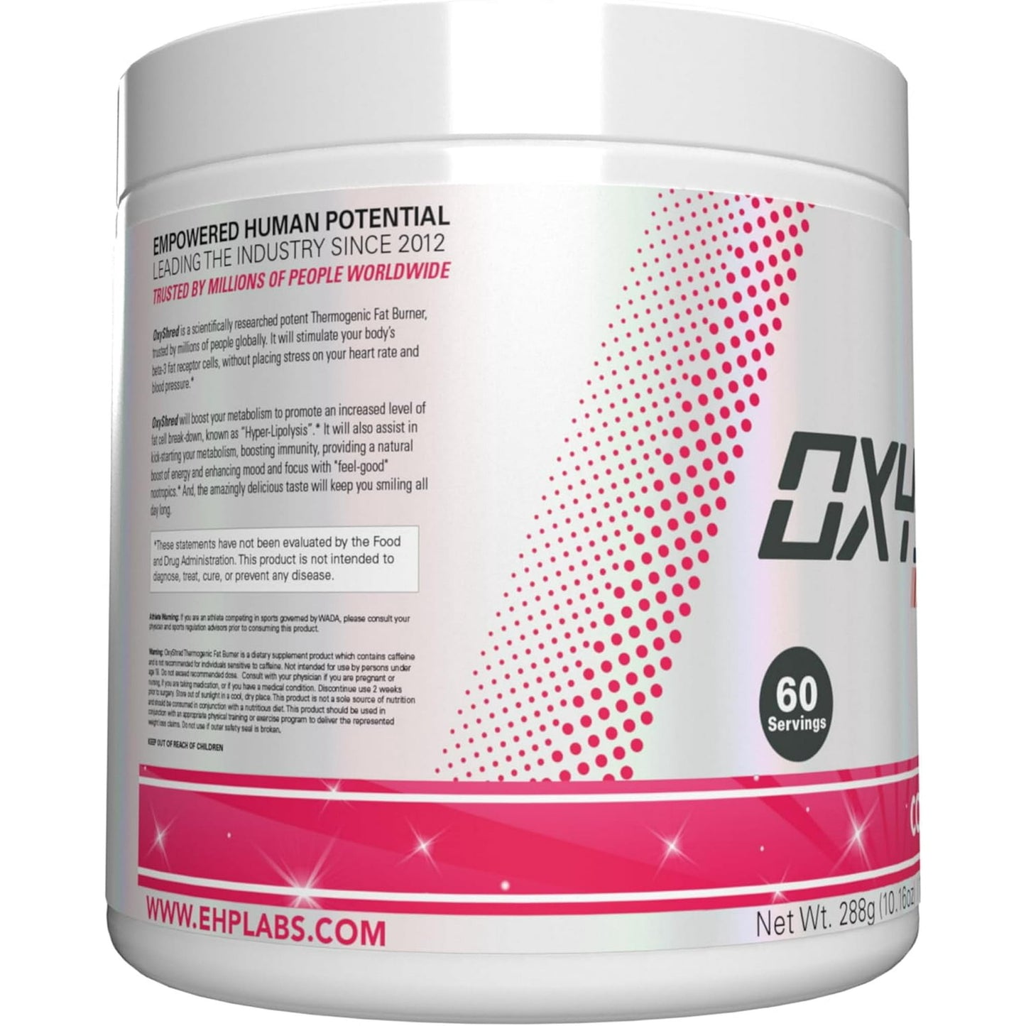 EHP Laps, OxyShred, Fat Burner, Cosmic Blast, Strawberry, 10.16 oz (288 g)