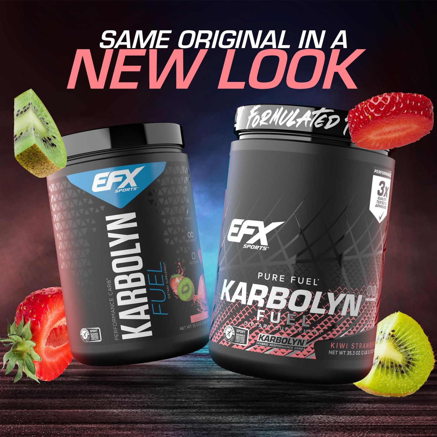 EFX Sports Karbolyn Fuel | Fast-Absorbing Carbohydrate Powder | Carb Load, Sustained Energy, Quick Recovery | Stimulant Free | 39 Servings (Neutral)