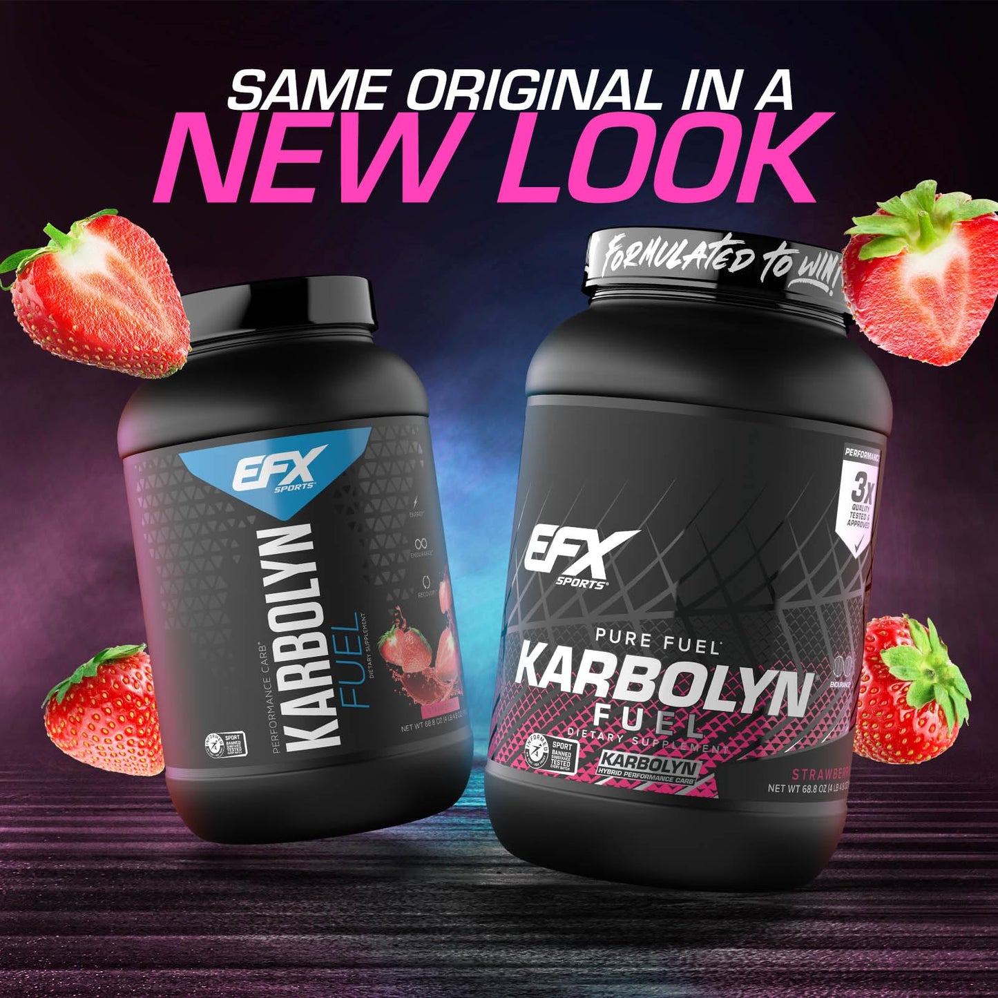 EFX Sports Karbolyn Fuel | Fast-Absorbing Carbohydrate Powder | Carb Load, Sustained Energy, Quick Recovery | Stimulant Free | 39 Servings (Neutral)