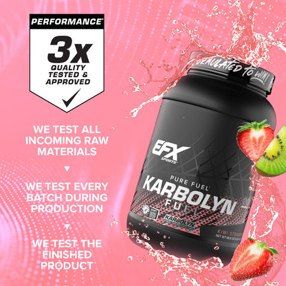EFX Sports Karbolyn Fuel | Fast-Absorbing Carbohydrate Powder | Carb Load, Sustained Energy, Quick Recovery | Stimulant Free | 39 Servings (Neutral)