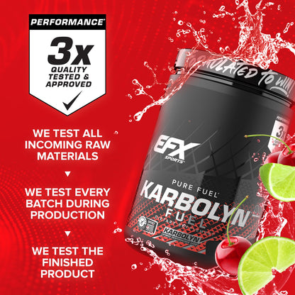 EFX Sports Karbolyn Fuel | Fast-Absorbing Carbohydrate Powder | Carb Load, Sustained Energy, Quick Recovery | Stimulant Free | 39 Servings (Neutral)