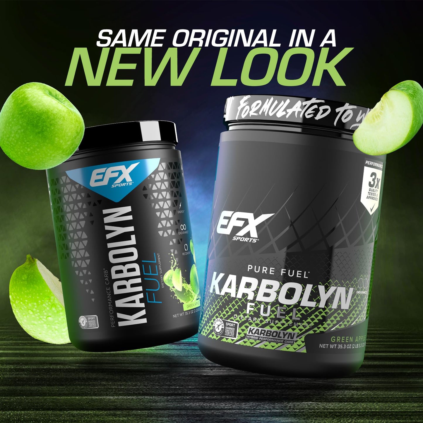 EFX Sports Karbolyn Fuel | Fast-Absorbing Carbohydrate Powder | Carb Load, Sustained Energy, Quick Recovery | Stimulant Free | 39 Servings (Neutral)