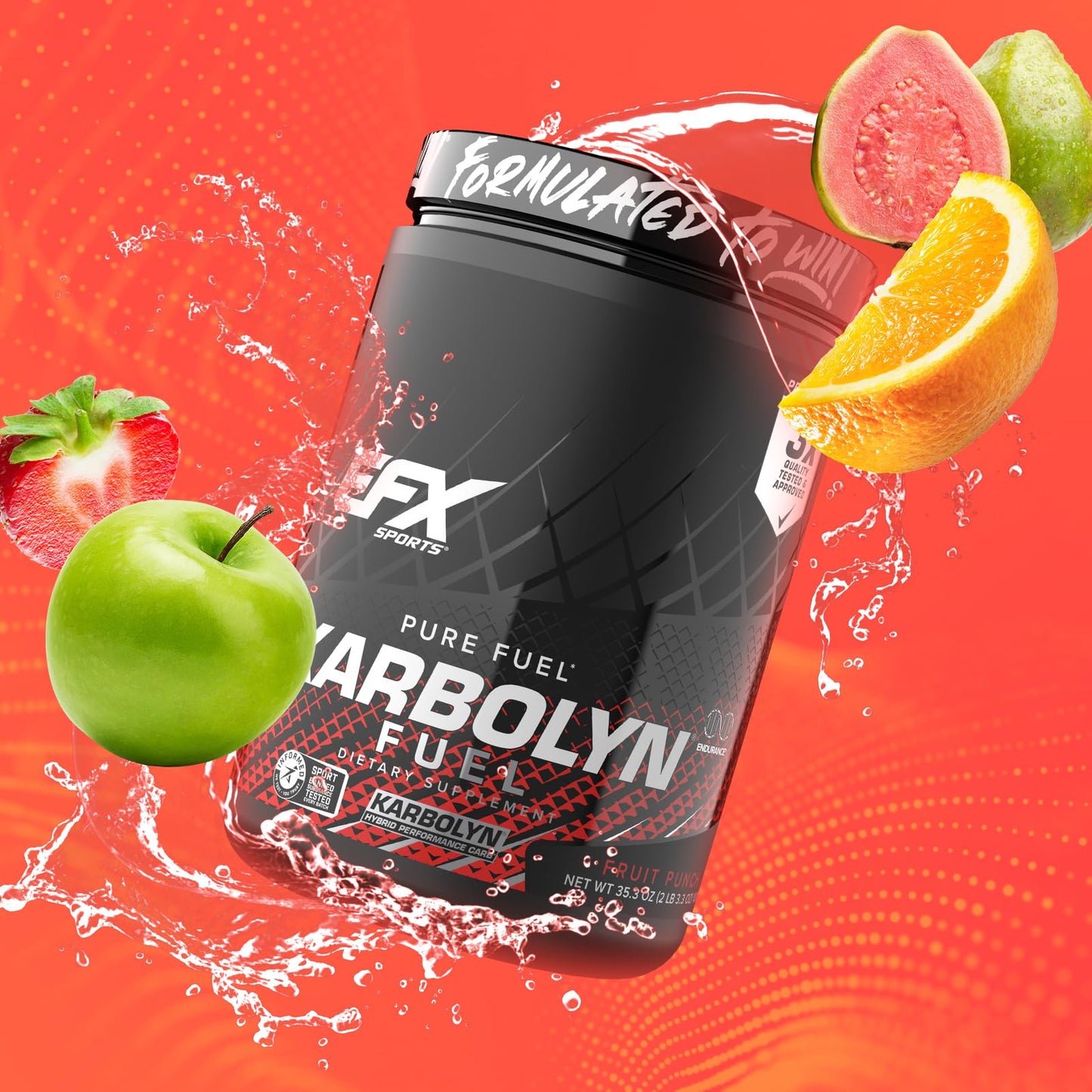 EFX Sports Karbolyn Fuel | Fast-Absorbing Carbohydrate Powder | Carb Load, Sustained Energy, Quick Recovery | Stimulant Free | 39 Servings (Neutral)