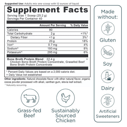Ancient Nutrition Grass Fed, Cage Free, Bone Broth Protein Powder, 20g Protein, Hydrolyzed Collagen Peptides, Keto & Paleo Friendly, Supports Joint, Gut Health, Vanilla, 20 Servings