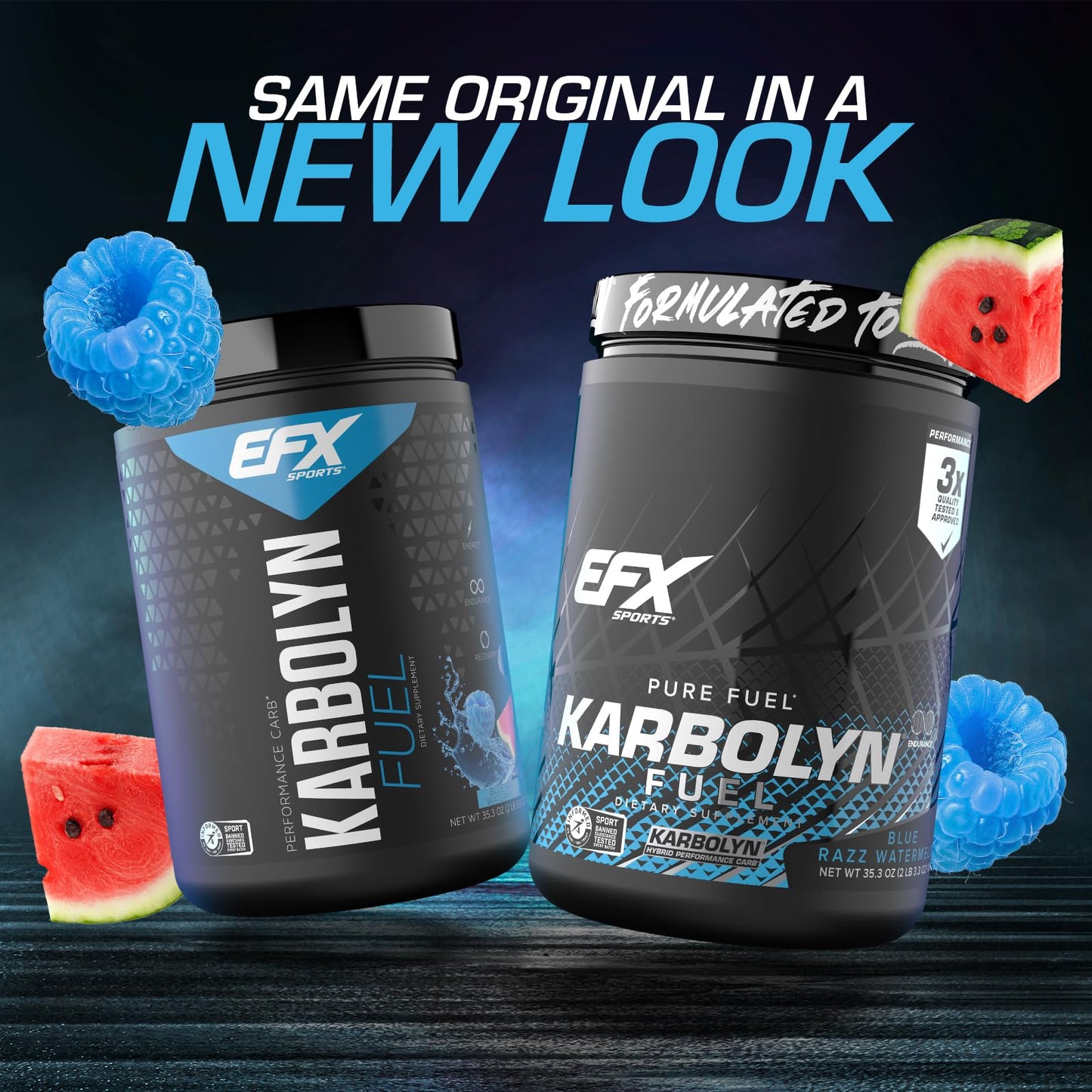 EFX Sports Karbolyn Fuel | Fast-Absorbing Carbohydrate Powder | Carb Load, Sustained Energy, Quick Recovery | Stimulant Free | 39 Servings (Neutral)