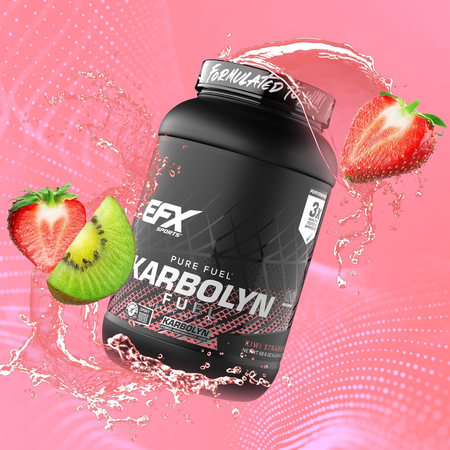 EFX Sports Karbolyn Fuel | Fast-Absorbing Carbohydrate Powder | Carb Load, Sustained Energy, Quick Recovery | Stimulant Free | 39 Servings (Neutral)