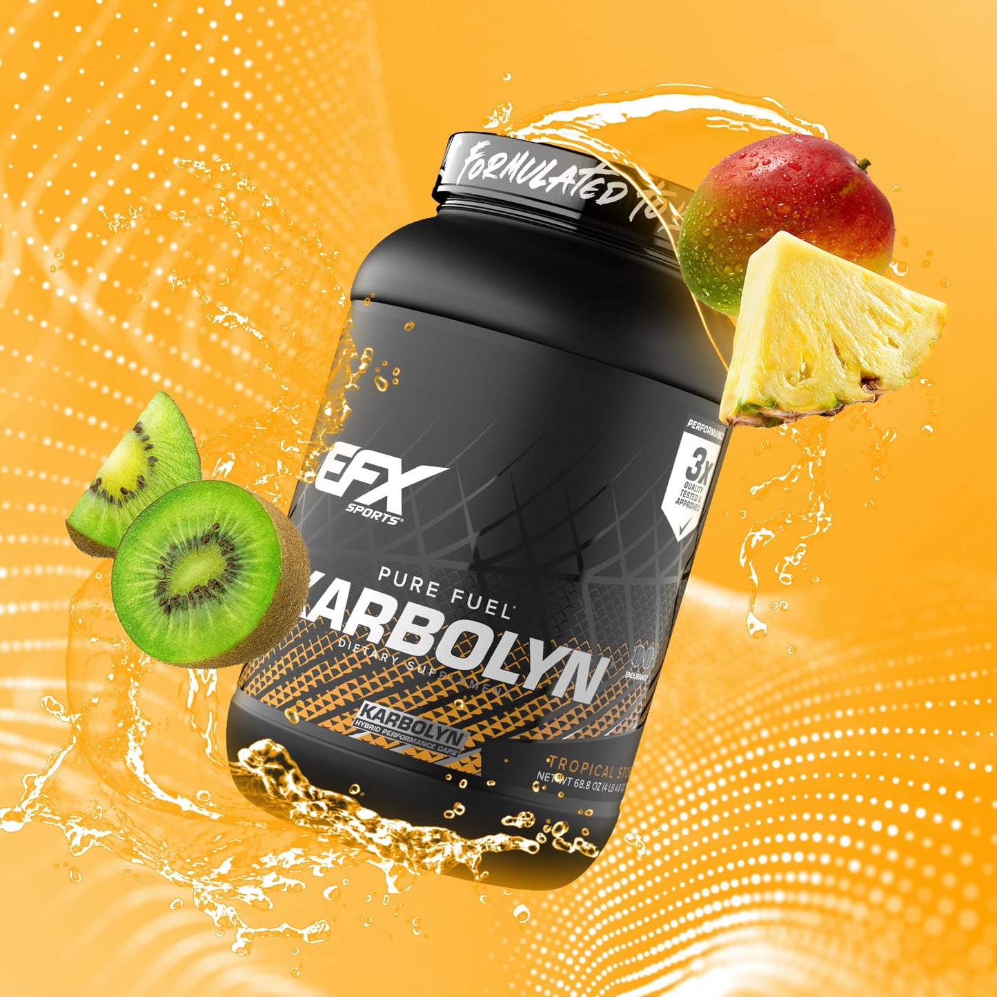 EFX Sports Karbolyn Fuel | Fast-Absorbing Carbohydrate Powder | Carb Load, Sustained Energy, Quick Recovery | Stimulant Free | 39 Servings (Neutral)