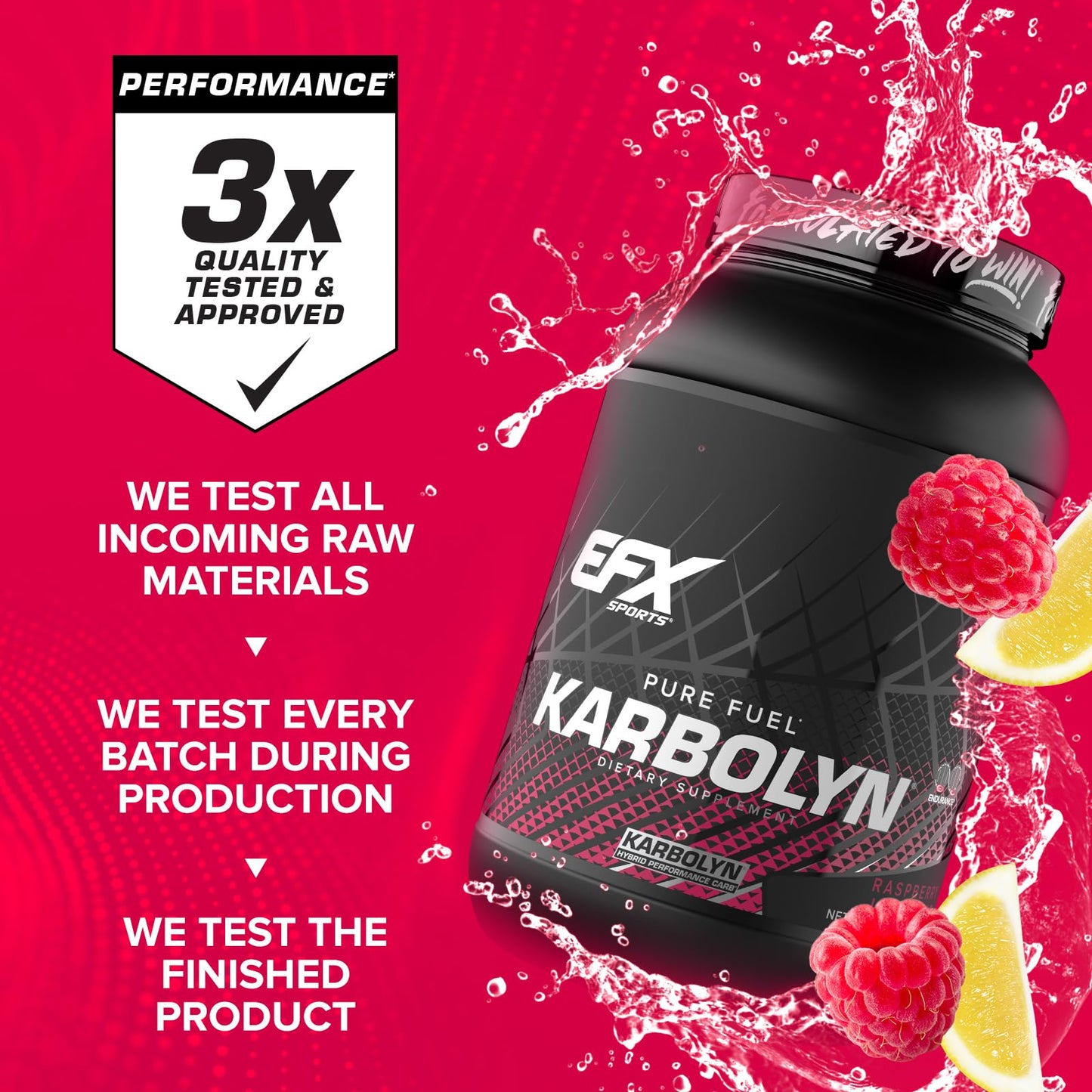 EFX Sports Karbolyn Fuel | Fast-Absorbing Carbohydrate Powder | Carb Load, Sustained Energy, Quick Recovery | Stimulant Free | 39 Servings (Neutral)