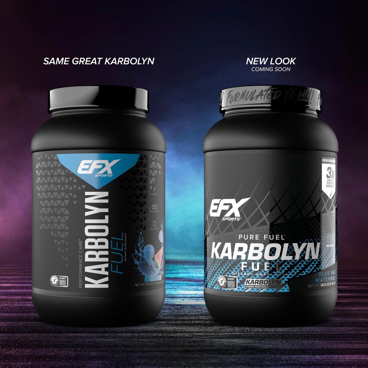 EFX Sports Karbolyn Fuel | Fast-Absorbing Carbohydrate Powder | Carb Load, Sustained Energy, Quick Recovery | Stimulant Free | 39 Servings (Neutral)