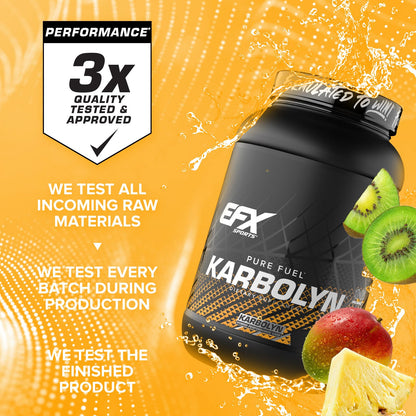 EFX Sports Karbolyn Fuel | Fast-Absorbing Carbohydrate Powder | Carb Load, Sustained Energy, Quick Recovery | Stimulant Free | 39 Servings (Neutral)