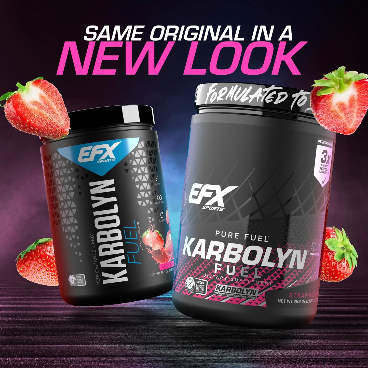 EFX Sports Karbolyn Fuel | Fast-Absorbing Carbohydrate Powder | Carb Load, Sustained Energy, Quick Recovery | Stimulant Free | 39 Servings (Neutral)