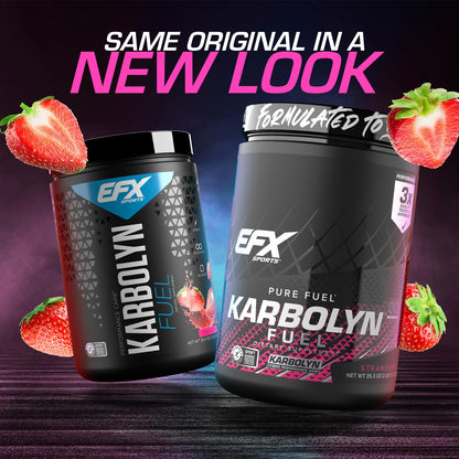 EFX Sports Karbolyn Fuel | Fast-Absorbing Carbohydrate Powder | Carb Load, Sustained Energy, Quick Recovery | Stimulant Free | 39 Servings (Neutral)