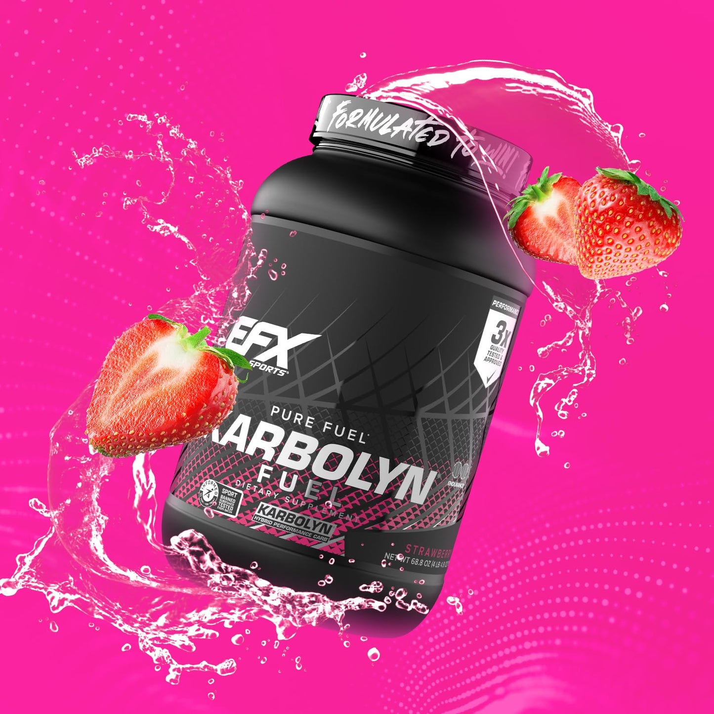 EFX Sports Karbolyn Fuel | Fast-Absorbing Carbohydrate Powder | Carb Load, Sustained Energy, Quick Recovery | Stimulant Free | 39 Servings (Neutral)