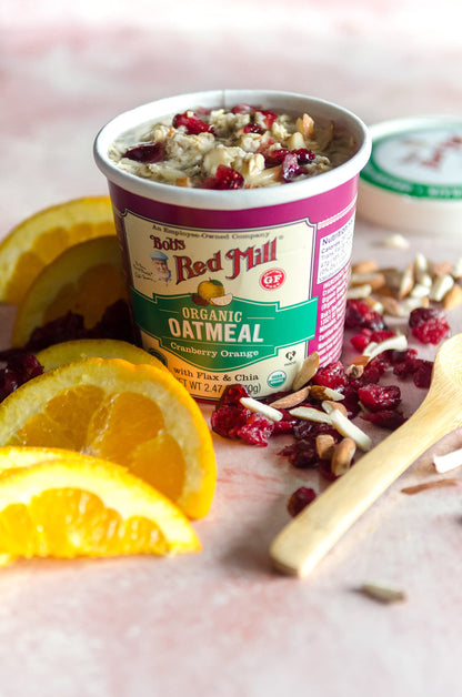 Bob's Red Mill Organic Oat Cup, Fruit & Seed, 1 cup (Pack of 12)- Non GMO, Whole Grain, Kosher