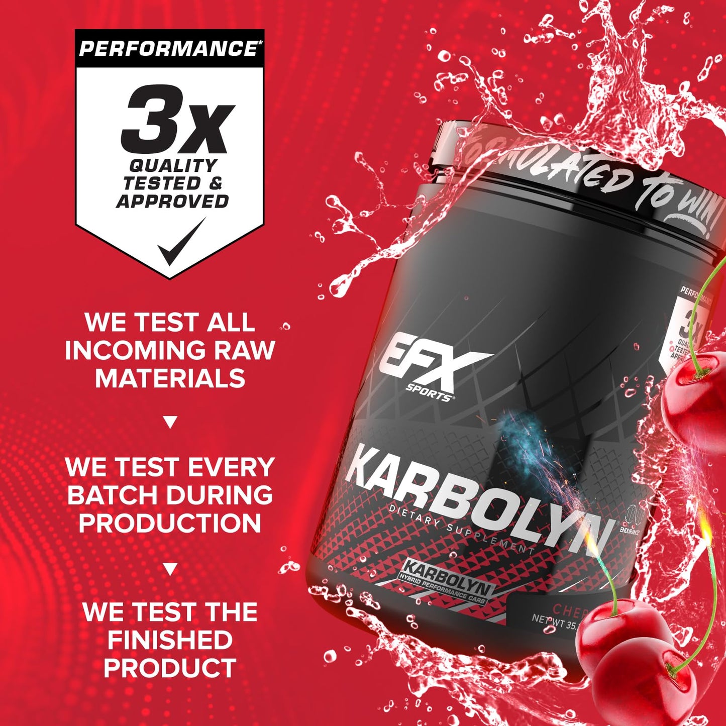 EFX Sports Karbolyn Fuel | Fast-Absorbing Carbohydrate Powder | Carb Load, Sustained Energy, Quick Recovery | Stimulant Free | 39 Servings (Neutral)
