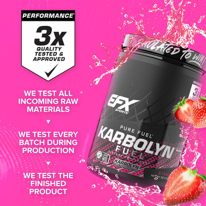 EFX Sports Karbolyn Fuel | Fast-Absorbing Carbohydrate Powder | Carb Load, Sustained Energy, Quick Recovery | Stimulant Free | 39 Servings (Neutral)
