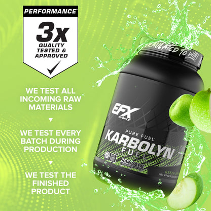 EFX Sports Karbolyn Fuel | Fast-Absorbing Carbohydrate Powder | Carb Load, Sustained Energy, Quick Recovery | Stimulant Free | 39 Servings (Neutral)