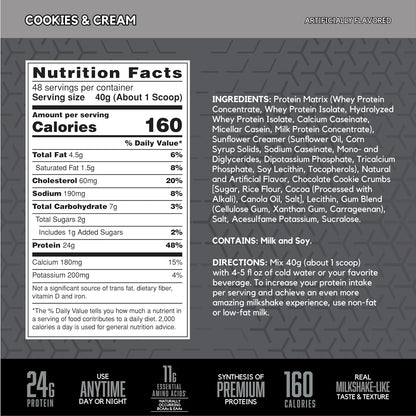 Syntha-6 Edge®, Protein Powder Drink Mix, Cookies & Cream, 4.23 lb (1.92 kg)