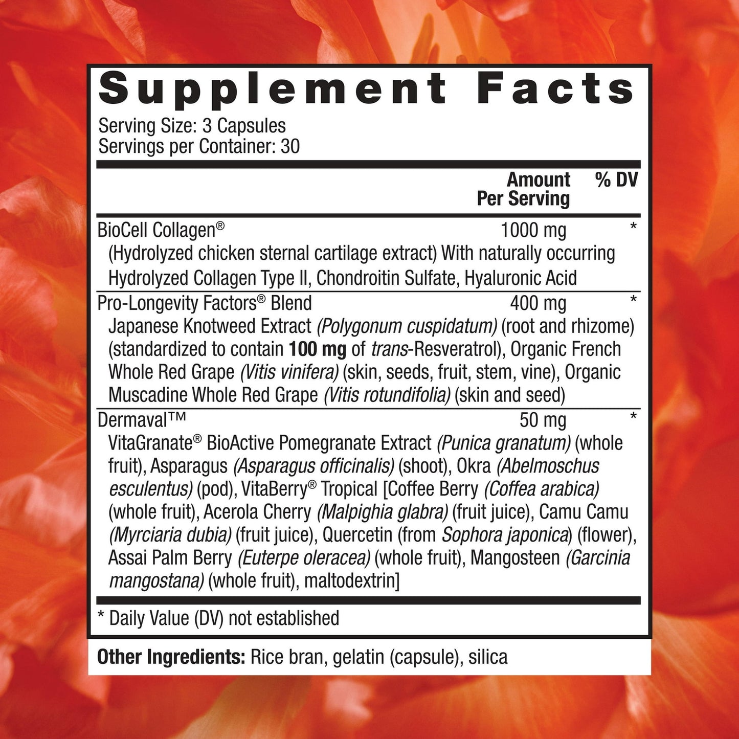 Reserveage Nutrition Collagen Booster Skin and Joint Supplement 90 ct