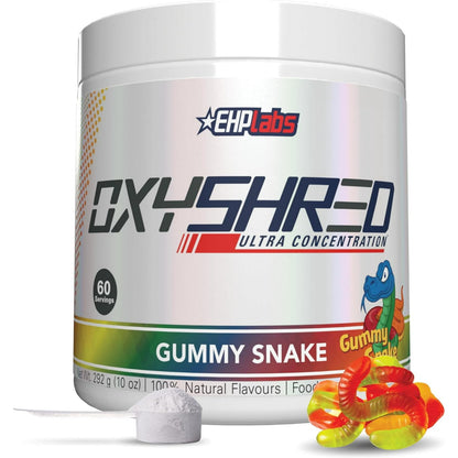 EHP Labs OxyShred Thermogenic Fat Burner Gummy Snake 60 Servings 292g