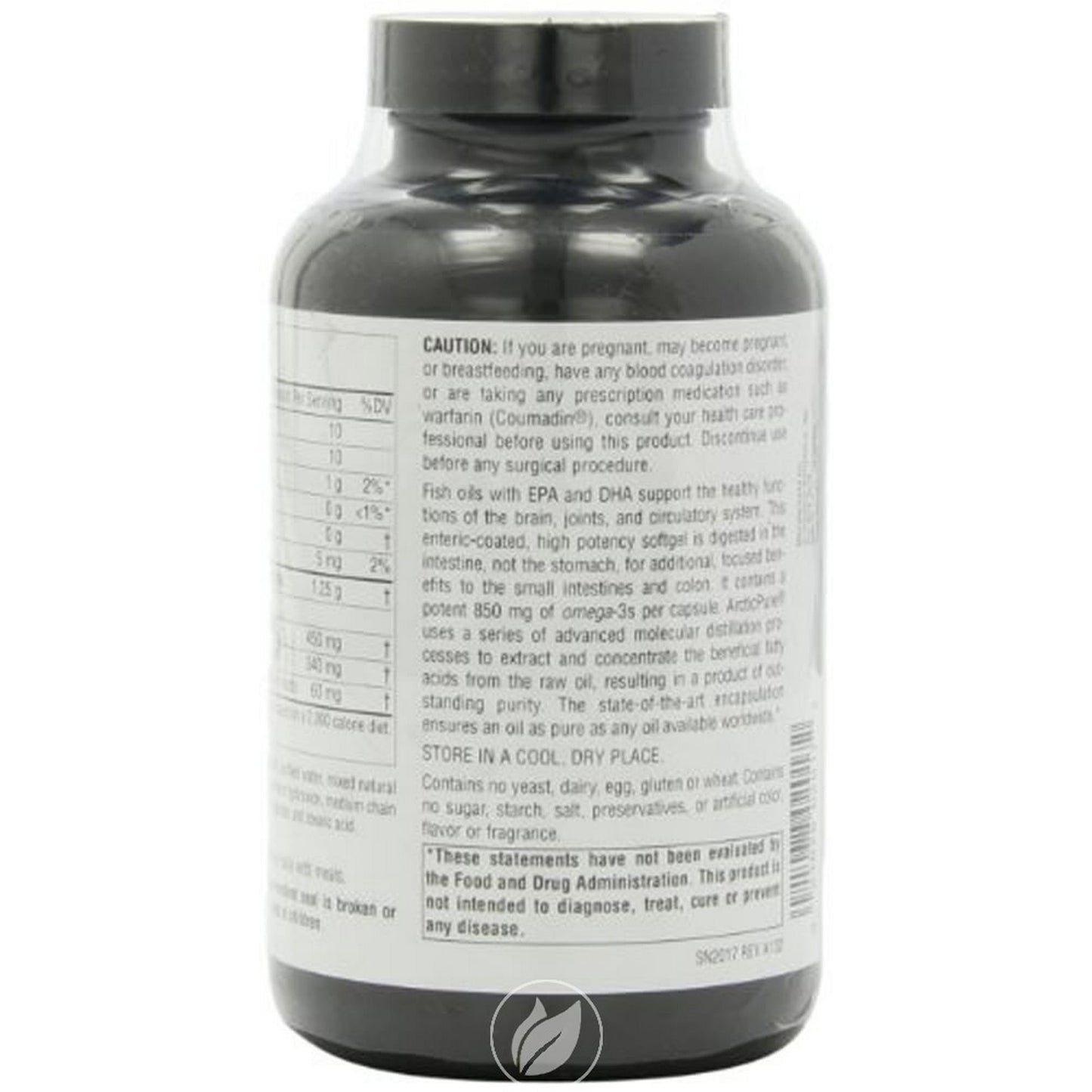 Arctic Pure, Ultra Potency, Omega-3 Fish Oil, 850 mg, 120 Softgels