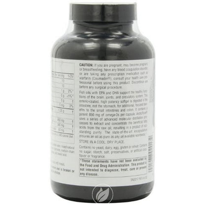 Arctic Pure, Ultra Potency, Omega-3 Fish Oil, 850 mg, 120 Softgels