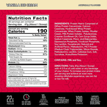 BSN Syntha-6 Protein 5LB Vanilla Ice Cream Protein Powder Long shelf life