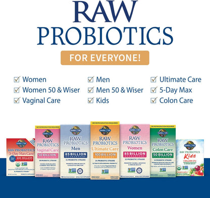 Garden of Life Raw Probiotics 5-Day Max Care 2.4 Oz