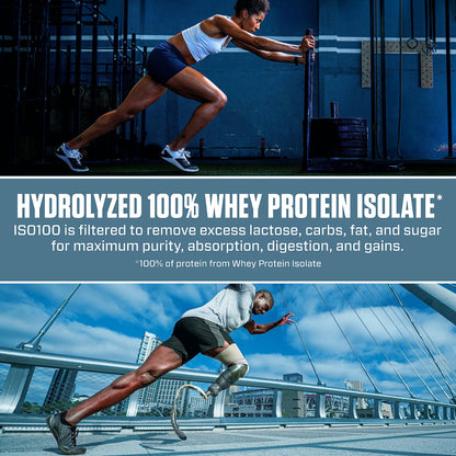 Dymatize x Fruity Pebbles ISO100 Whey Protein Powder Isolate, 25g of Protein, 20 Servings, 5.5g BCAAs, 120 Cal., Gluten Free, 1g Fat, 1g Sugar, 2g Carb