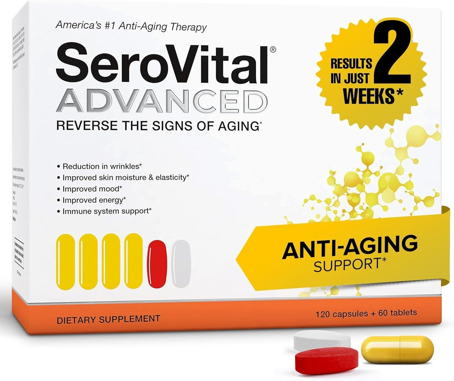 Serovital Advanced 180 Caps + Vital Proteins Collagen 360 Caps Wellness Bundle