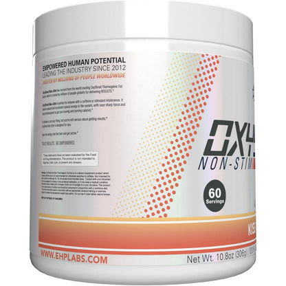 EHPlabs OxyShred Energy Booster, Pre-Workout, Mood Booster - Peach, 60 Servings