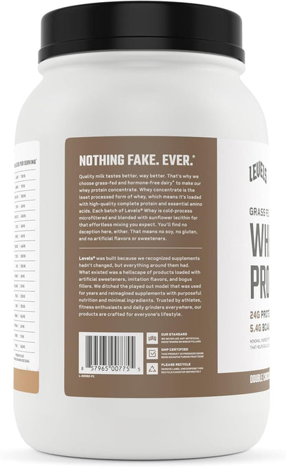 Grass Fed Whey Protein Powder, Double Chocolate, 2 lb (907 g) Pack of 3