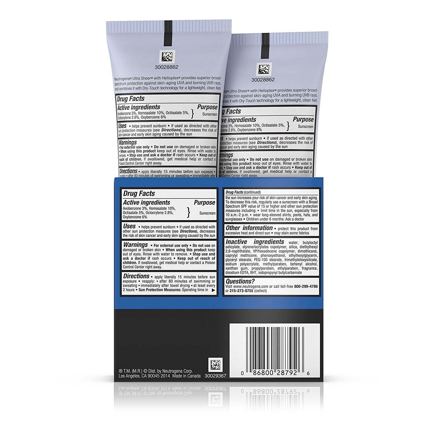 Neutrogena Ultra Sheer Dry-Touch Sunscreen Lotion with Broad Spectrum 3 oz