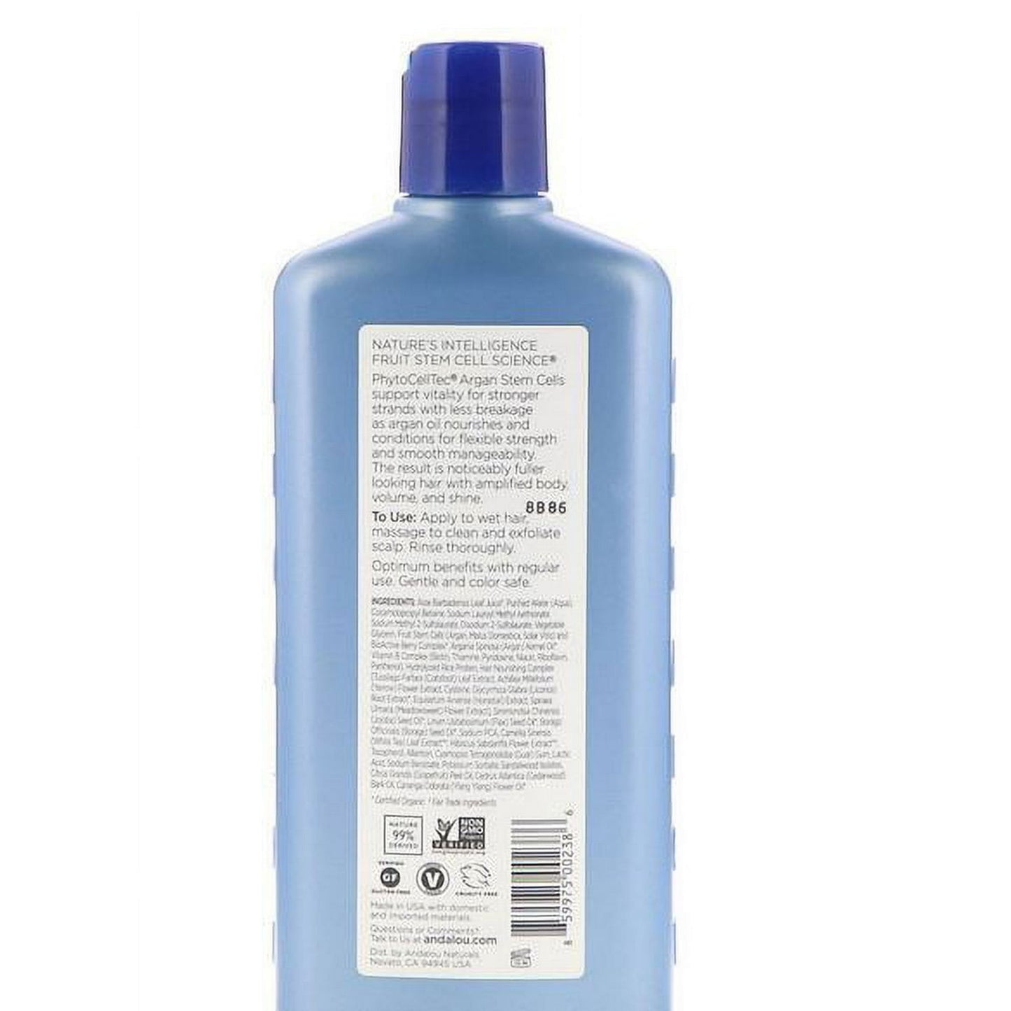Andalou Naturals Age Defying Argan Stem Cells Shampoo 11.5 fl oz Liq