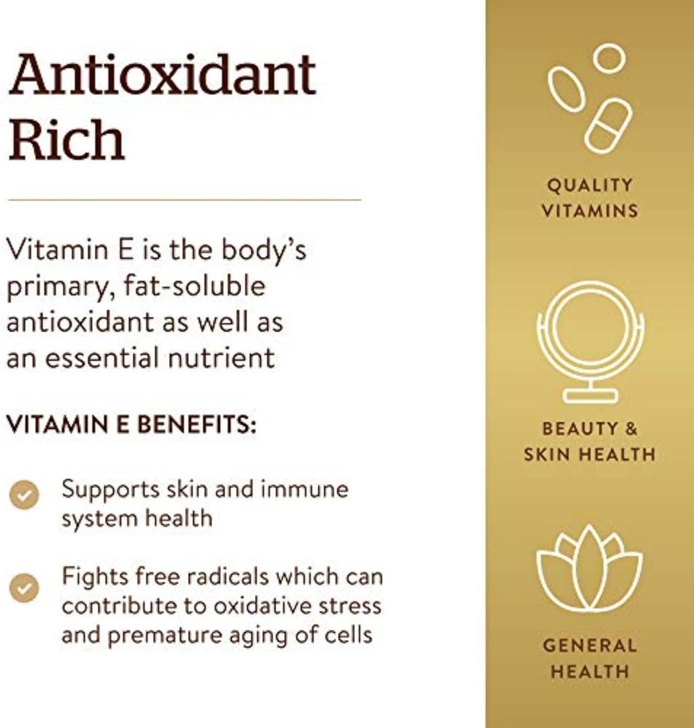 Solgar Vitamin E 268 mg ( 400 IU) Mixed 250 Softgel