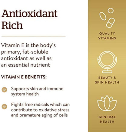 Solgar Vitamin E 268 mg ( 400 IU) Mixed 250 Softgel