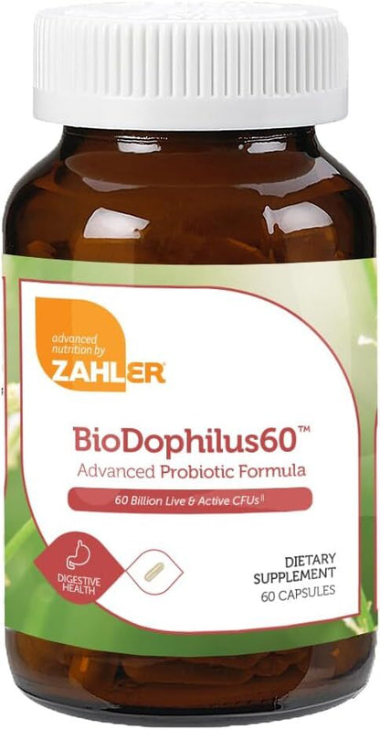 BioDophilus60, Advanced Probiotic Formula, 60 Billion CFU, 60 Capsules
