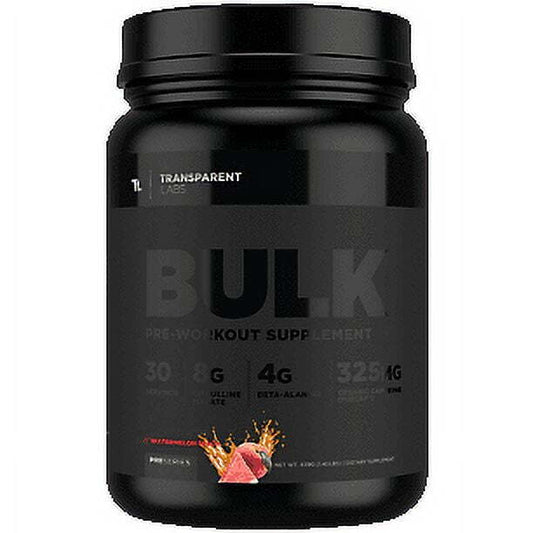 Transparent Labs Bulk Pre-Workout - Watermelon Peach (1.40 Lbs. / 30 Servings)