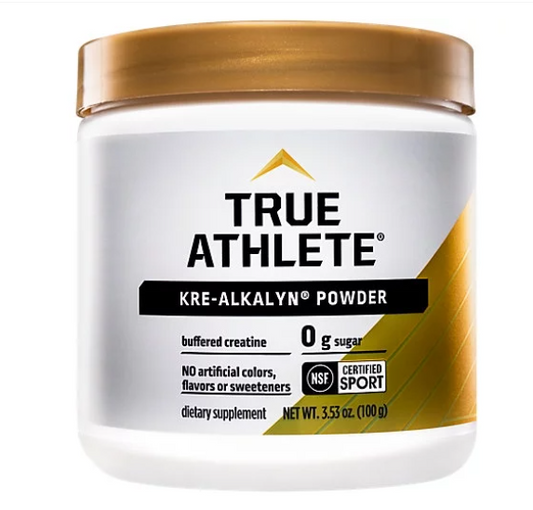 True Athlete Kre Alkalyn - Helps Build Muscle, Gain Strength & Increase Performance, Buffered Creatine - NSF Certified For Sport (3.5 Ounces Powder)