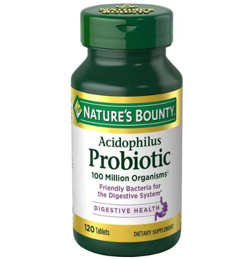 Nature’s Bounty Acidophilus Probiotic Supplement, 120 Tablets