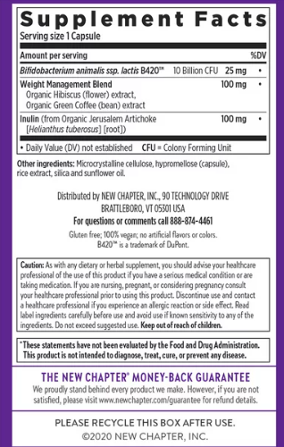 New Chapter Weight Management Probiotic - 30 Capsules (4.8) 4.8 stars out of 66 reviews 66 reviews