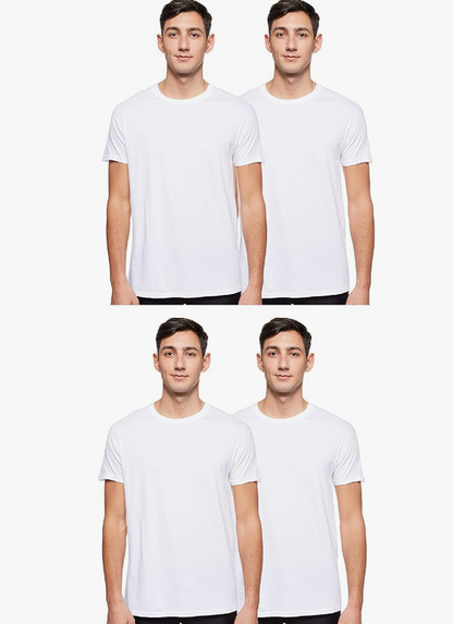 Hanes Ultimate Men's Comfort Fit Crewneck Undershirt 4-Pack