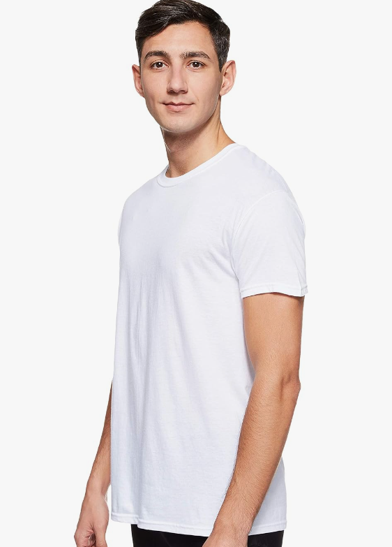 Hanes Ultimate Men's Comfort Fit Crewneck Undershirt 4-Pack