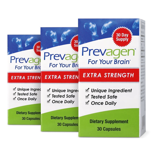 Prevagen Extra Strength Capsules, 30ct 3 Pack, Prevagen with Apoaequorin & Vitamin D