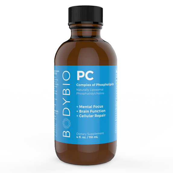 BodyBio Phosphatidylcholine For Mental Focus, Brain Function, Celluar Repair 4oz