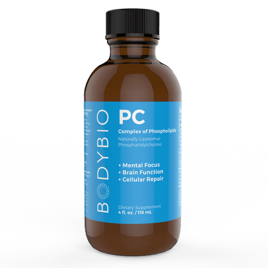 BodyBio Phosphatidylcholine For Mental Focus, Brain Function, Celluar Repair 4oz