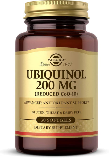 Solgar Ubiquinol 200 mg Reduced CoQ-10 30 Softgels