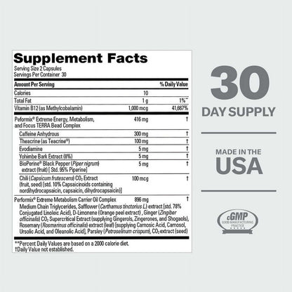 PERFORMIX SST V2X Extreme Thermogenic Supplement - 60 Capsules