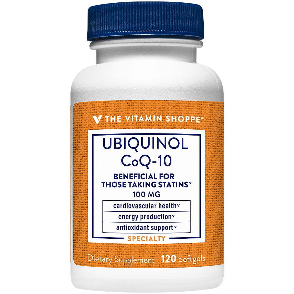 The Vitamin Shoppe Ubiquinol CoQ-10 100mg - Once Daily (120 Softgels)